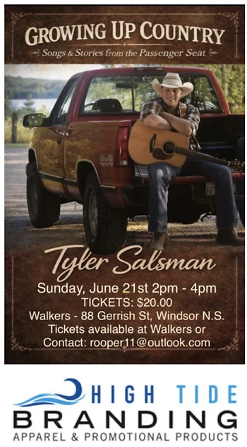 Poster for Tyler Salsman Growing up Country