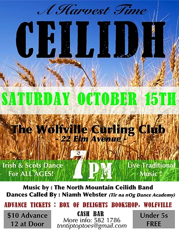 Poster for Harvest Time Ceilidh
