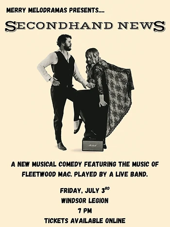 Poster for Secondhand News. A Fleetwood Mac Musical.