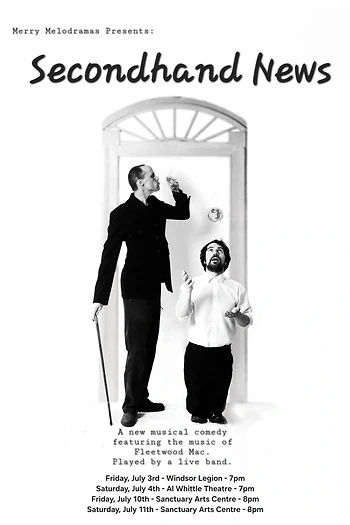 Poster for Secondhand News. A Fleetwood Mac Musical.