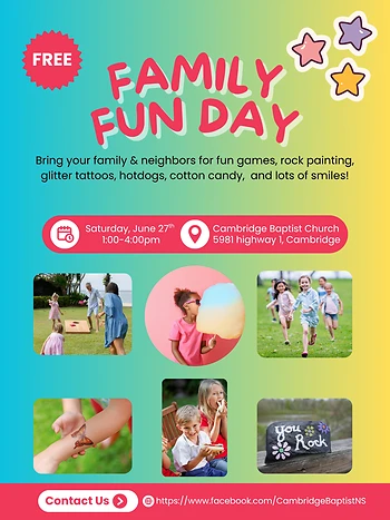 Poster for Family Fun Day