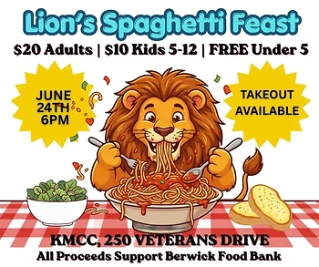 Poster for Berwick Food Bank Dinner