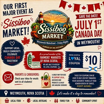 Poster for Canada Day Sissiboo Market