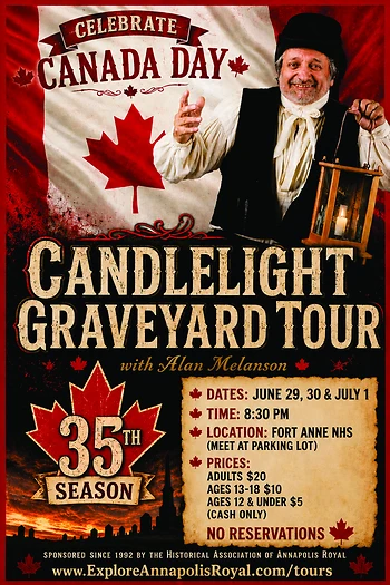 Poster for Candlelight Graveyard Tour