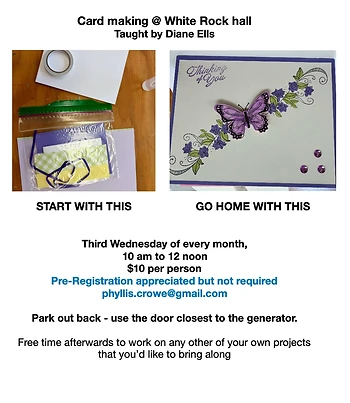 Poster for Card Making/Diane + Makers Meet