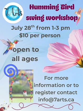 Poster for Humming Bird Swing Workshop