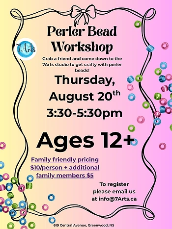 Poster for Perler Bead Workshop