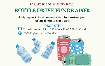 Poster for Bottle Drive Fundraiser