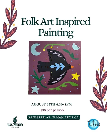 Poster for Folk Art Inspired Painting