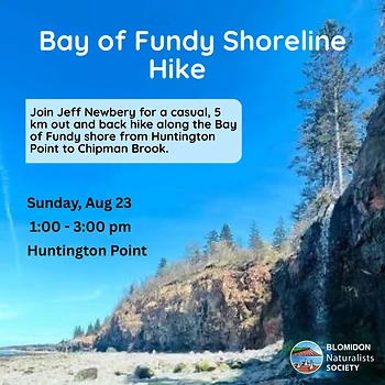 Poster for Bay of Fundy Shoreline Hike