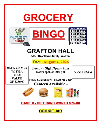 Poster for Grocery Bingo