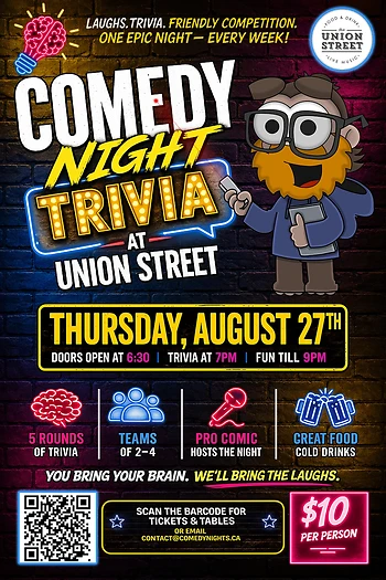 Poster for Comedy Night Trivia