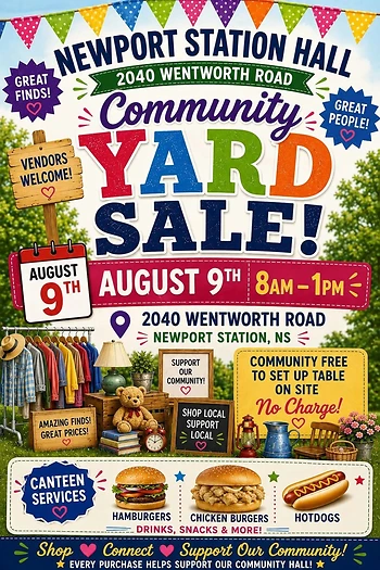 Poster for Community Yard Sale