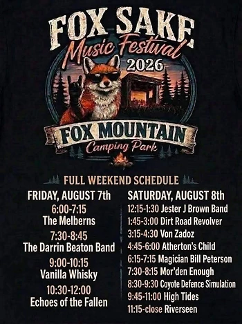 Poster for Fox Sake Music Festival
