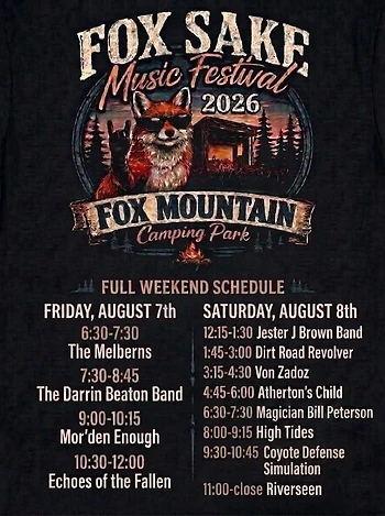 Poster for Fox Sake Music Festival