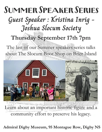 Poster for Speaker: Joshua Slocum Society