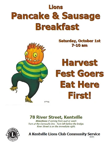 Poster for Pancake & Sausage Breakfast