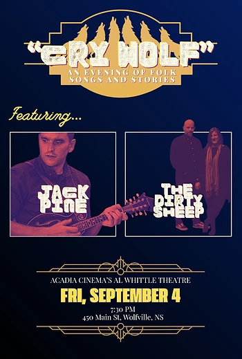 Poster for *CRY WOLF* Ft. Jack Pine and The Dirty Sheep