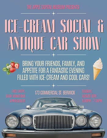 Poster for Ice Cream Social & Car Show