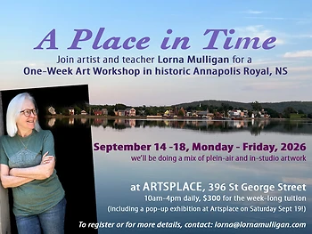 Poster for One week art workshop in Sept
