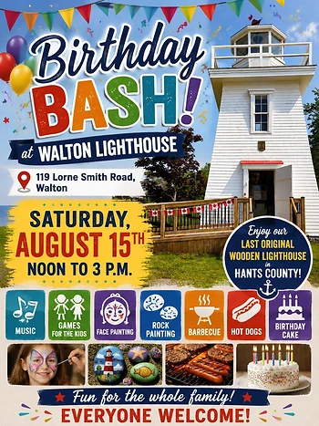 Poster for Walton Lighthouse Birthday Bash