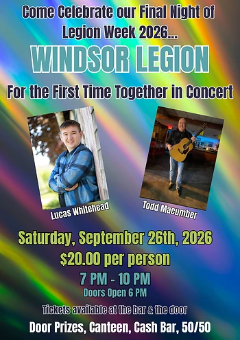Poster for Legion Concert