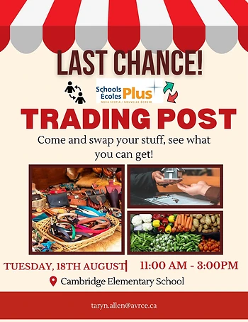 Poster for SchoolsPlus Trading Post
