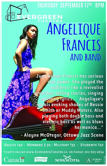 Poster for Angelique Francis and Band