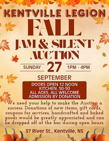Poster for Fall Jam & Silent Auction