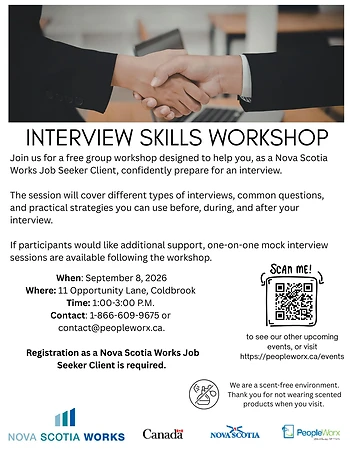 Poster for Interview Skills Workshop