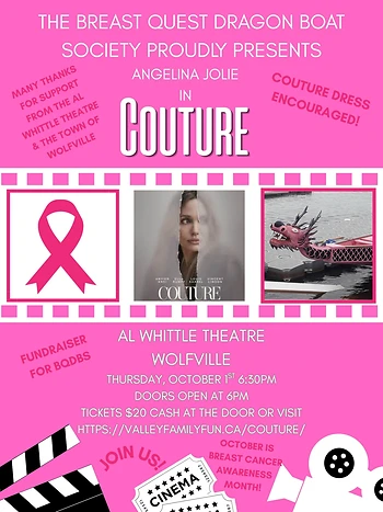 Poster for Couture Movie Night for the Cure
