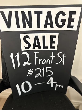 Poster for Pop Up Vintage Shop 10am to 4pm