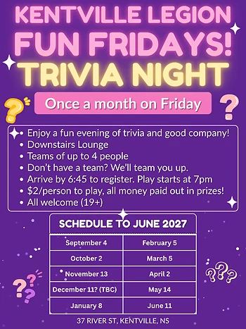 Poster for Fun Friday Nights - Trivia Night