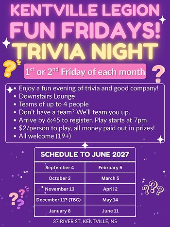 Poster for Fun Friday Nights - Trivia Night