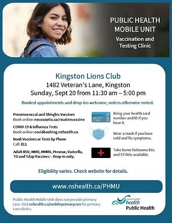Poster for Public Health Mobile Clinic