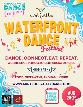 Poster for Wolfville Waterfront Dance Festival