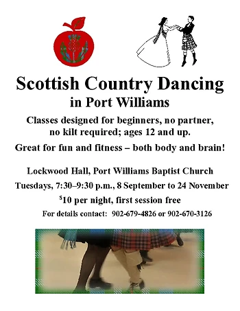 Poster for Valley Scottish Country Dancing
