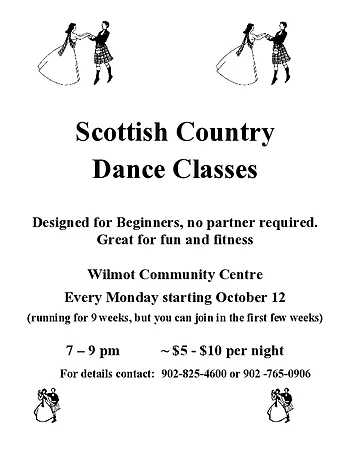 Poster for Scottish Country Dancing