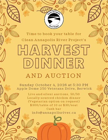 Poster for CARP's Harvest Dinner & Auction Fundraiser
