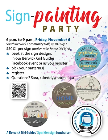 Poster for Sparklensign sign painting party