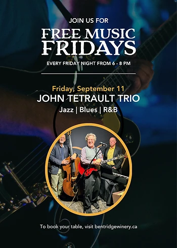 Poster for John Tetrault Trio