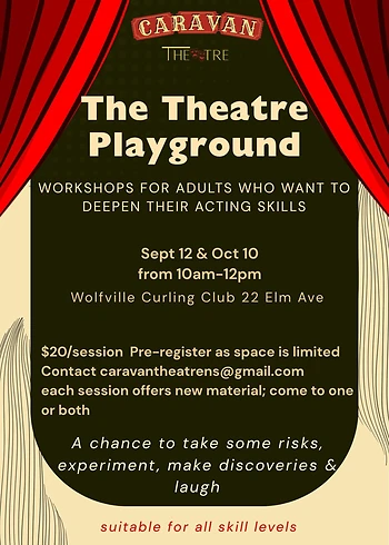 Poster for Theatre Workshops for Adults