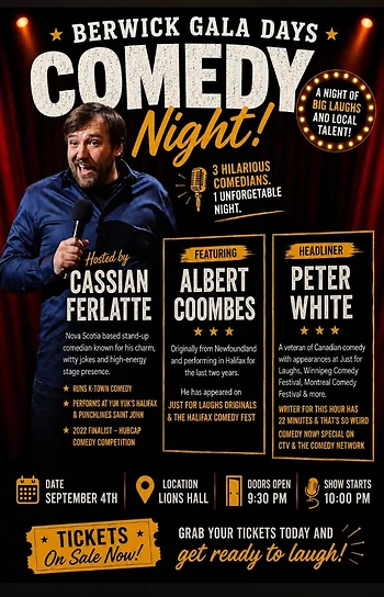 Poster for Comedy Show