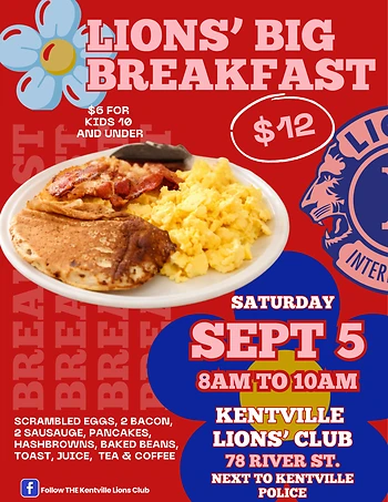 Poster for LIONS' Big Breakfast