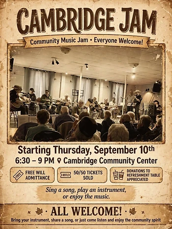 Poster for Music Jam and Show