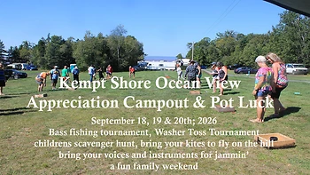 Poster for Kempt Shore Appreciation Campout