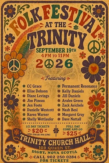 Poster for Folk Festival At The Trinity