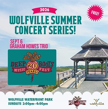 Poster for Graham Howes Trio - Wolfville Summer Concert Series