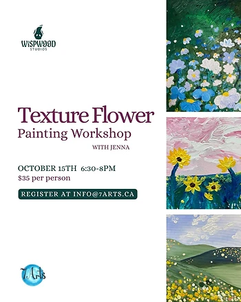 Poster for Texture Flower Painting
