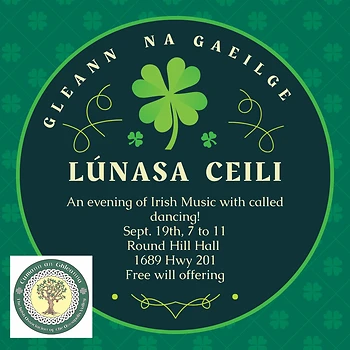 Poster for Lúnasa Ceili with Gleann Na Gaeilge